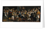 The celebration of the peace of Münster, 18 June 1648, in the headquarters of the crossbowmens civi by Bartholomeus van der Helst