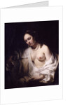 Bathsheba with King Davids Letter, 1654 by Willem Drost