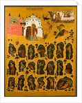 The Vision of Saint John Climacus, 16th century by Russian icon