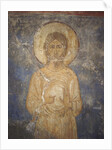 Saint Alexius von Edessa, 12th century by Ancient Russian frescos