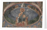 Christ Enthroned (Saviour of the World), 12th century by Ancient Russian frescos