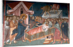 The Healing the paralytic at Capernaum, ca 1350 by Anonymous