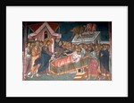 The Healing the paralytic at Capernaum, ca 1350 by Anonymous
