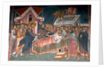The Healing the paralytic at Capernaum, ca 1350 by Anonymous