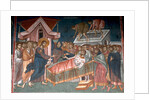 The Healing the paralytic at Capernaum, ca 1350 by Anonymous