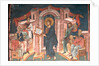 Christ in the synagogue of Nazareth, ca 1350 by Anonymous