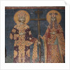 Exaltation of the Cross. Saints Constantine the Great and Helena, 1321-1322 by Anonymous