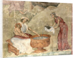 The washing of the child in the nativity scene, c. 1260-1270 by Anonymous
