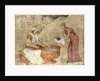 The washing of the child in the nativity scene, c. 1260-1270 by Anonymous
