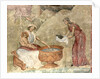 The washing of the child in the nativity scene, c. 1260-1270 by Anonymous