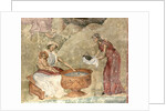 The washing of the child in the nativity scene, c. 1260-1270 by Anonymous