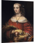 Portrait of a Lady with a Lap Dog, ca 1665 by Rembrandt van Rhijn