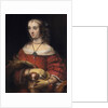 Portrait of a Lady with a Lap Dog, ca 1665 by Rembrandt van Rhijn