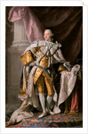 Portrait of the King George III of the United Kingdom in his Coronation Robes, ca 1770 by Ramsay
