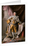Portrait of the King George III of the United Kingdom in his Coronation Robes, ca 1770 by Ramsay