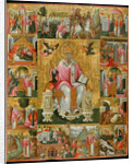 Saint Spyridon, Bishop of Trimythous with scenes from his life, Second Half of the 17th cen by Theodore Poulakis