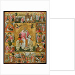 Saint Spyridon, Bishop of Trimythous with scenes from his life, Second Half of the 17th cen by Theodore Poulakis