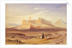 View of Athens with the Acropolis and the Odeon of Herodes Atticus, First quarter of 19th cen by William Purser
