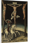The centurion Longinus among the crosses of Christ and the two thieves, 1539 by Lucas Cranach the Elder