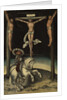 The centurion Longinus among the crosses of Christ and the two thieves, 1539 by Lucas Cranach the Elder