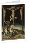 The centurion Longinus among the crosses of Christ and the two thieves, 1539 by Lucas Cranach the Elder