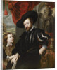 Portrait of Peter Paul Rubens with his son Albert, Mid of 17th cen by Peter Paul Rubens