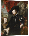 Portrait of Peter Paul Rubens with his son Albert, Mid of 17th cen by Peter Paul Rubens