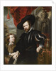 Portrait of Peter Paul Rubens with his son Albert, Mid of 17th cen by Peter Paul Rubens