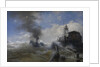 Towboat leaving the port of Ostend at heyday, before 1882 by Andreas Achenbach