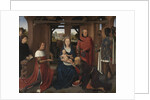 Central panel of the Triptych of Jan Floreins, 1479 by Hans Memling