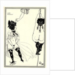 Two Athenian women in distress. Illustration for The Lysistrata of Aristophanes, 1896 by Aubrey Beardsley