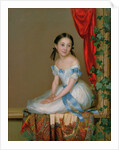 Girl with a cashmere scarf (Portrait of Princess Abamelek-Lazareva), after 1839 by Robert Schwede