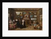 The Kunstkammer with a married couple and their son, First third of 17th cen by Frans Francken the Younger