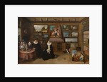The Kunstkammer with a married couple and their son, First third of 17th cen by Frans Francken the Younger
