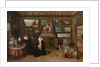 The Kunstkammer with a married couple and their son, First third of 17th cen by Frans Francken the Younger