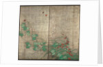 Summer and autumn flower plants. (Part of the pair of two-fold screens) by Sakai Hoitsu