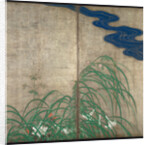 Summer and autumn flower plants. (Part of the pair of two-fold screens) by Sakai Hoitsu