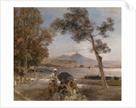 Evening mood at the Bay of Naples, 1888 by Oswald Achenbach