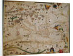 Nautical chart of the Mediterranean Sea and the Black Sea, 1440s by Pere Rossell