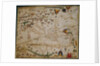 Nautical chart of the Mediterranean Sea and the Black Sea, 1440s by Pere Rossell
