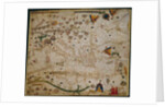 Nautical chart of the Mediterranean Sea and the Black Sea, 1440s by Pere Rossell