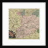 Map of Moscow governorate and parts of nearest provinces, 1745 by Anonymous master