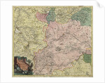 Map of Moscow governorate and parts of nearest provinces, 1745 by Anonymous master