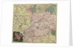 Map of Moscow governorate and parts of nearest provinces, 1745 by Anonymous master