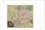 Map of Moscow governorate and parts of nearest provinces, 1745 by Anonymous master