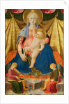 Madonna of Humility with Two Musician Angels, c. 1450 by Zanobi Strozzi