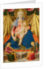 Madonna of Humility with Two Musician Angels, c. 1450 by Zanobi Strozzi