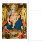 Madonna of Humility with Two Musician Angels, c. 1450 by Zanobi Strozzi