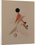 Globetrotter. Figurine for the opera Victory over the sun by A. Kruchenykh, 1920-1921 by El Lissitzky