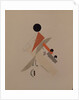 Globetrotter. Figurine for the opera Victory over the sun by A. Kruchenykh, 1920-1921 by El Lissitzky